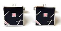 Tyler and Tyler Navy Jazz Cufflinks by