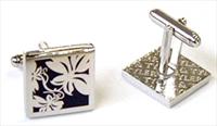 Tyler and Tyler Navy Vine Cufflinks by