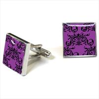 Tyler and Tyler Purple / Black Clarence Cufflinks