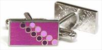 Tyler and Tyler Purple Disco Cufflinks by