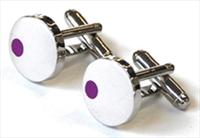 Tyler and Tyler Purple Satellite Cufflinks by