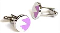 Tyler and Tyler Purple Zig Zag Cufflinks by