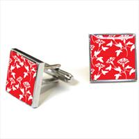 Tyler and Tyler Red Jasper Cufflinks by