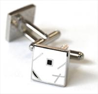 Tyler and Tyler White Jazz Cufflinks by