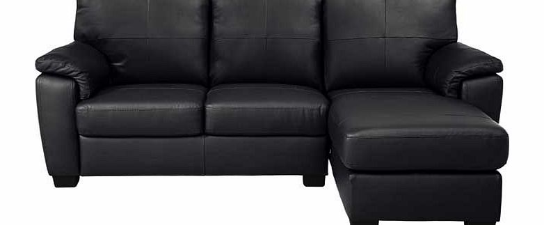 Tyler Leather and Leather Effect Right Hand Sofa