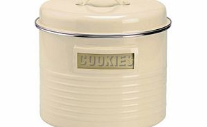 Vintage cream large storage canister