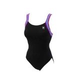 Tri Colour Splice H Back - Black Magenta