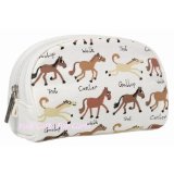 Tyrrell Katz Ponies Canvas Make Up Bag