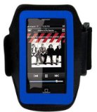 U-Bop SportsGRIP Active-Pro Armband Holder For Apple iPhone , All Generations 1G and 3G , Light Blue on Black