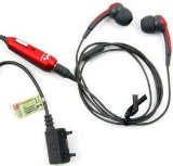 U-Bop Accessories U-Bop Stereo Hands-Free Headset (Burnt Red) (k7/7) For Sony Ericsson D750i J100i J110i J120i J220i J