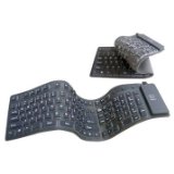 U-Bop Accessories U-Bop USB and PS2 Air Touch Silent Silicone QWERTY Flexible Roll-Up Keyboard. Water , Dust and Spill