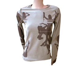 U.R.C.A Long sleeved ladies print top