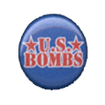 U.S Bombs Logo - Blue Button Badges
