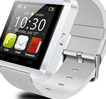 U Watch UWATCH Smart Watch Bluetooth SmartWatch WristWatch for Samsung S4/Note 2/Note 3 Android Phone Smartphones (White)