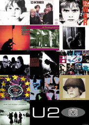 U2 Album Sleeves Poster