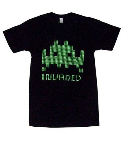 UARM Invaded By Space Invader Black T-shirt