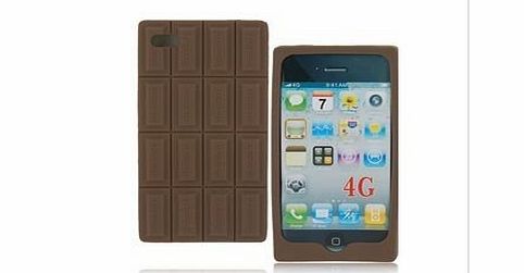 UB CHOCOLATE BAR STYLE SILICONE BACK COVER CASE FOR IPHONE 4 4s