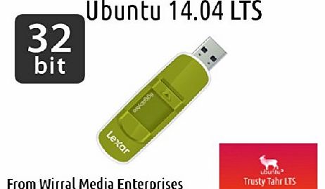 Ubuntu  LINUX 14.04 (LTS) FULL OPERATING SYSTEM AND SOFTWARE ON A VERBATIM 8GB (USB) STICK - LATEST VERSION!