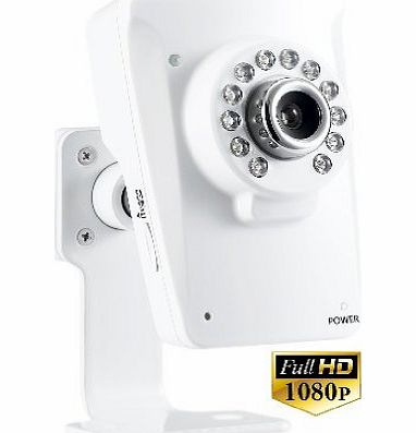 1080p Full HD Wireless WiFi IP Security Camera with Free Online Recording. Setup in 3 steps with our Free iPhone/iPad/Android apps. Motion Alerts, IR Night Vision, Built-in SD Card DVR, Email Alerts, 