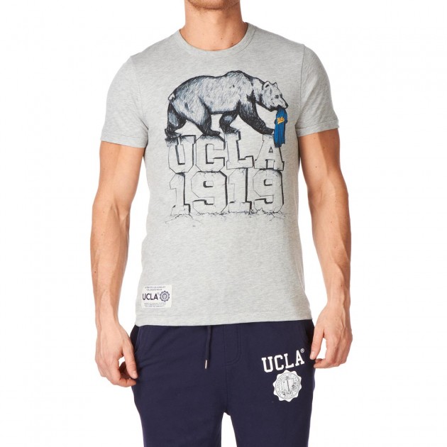 UCLA Mens UCLA Walton T-Shirt - Light Grey Marl