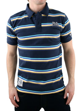 UCLA Peacoat/Navy Stripe Polo Shirt