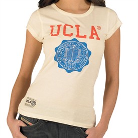 UCLA Womens May UCLA And Seal T-Shirt Ecru