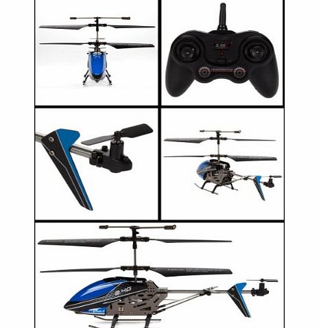 UDI  U820 Micro Metal 2.4GHz 3CH RC Helicopter Blue Ready To Fly RTF