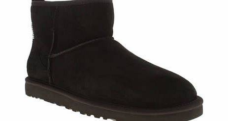 ugg australia Black Classic Mini Crystal Bow Boots