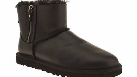 ugg australia Black Classic Mini Double Zip Boots