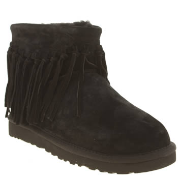 ugg australia Black Wynona Fringe Boots