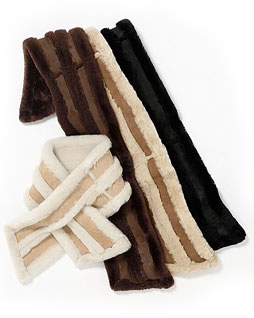 Exposed Pull-Through Scarf Chocolate