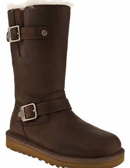 leather ugg style boots