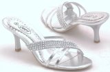 EyeCatchShoes - Womens Devine Diamante Sandals Silver Size 4