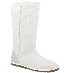 Ugg Female Lo Pro Classic Tall Eyelet Fabric Upper Casual in White