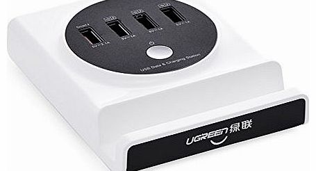 UGREEN 20352 4 Ports Universal USB Desktop Charger USB Smart Charging Station 30W with OTG 