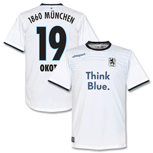 Uhlsport 1860 Munich Away Okotie 19 Shirt 2014 2015 (Fan