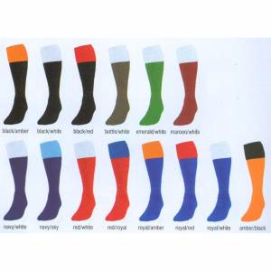 Contrast Turnover Top  Sock