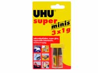 UHU 45416 mini super glue, 1g tube, PACK of 6