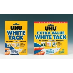UHU White Tack Mastic Adhesive Non-staining