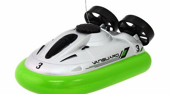 Mini Hovercraft Boat With Remote Control Green And Silver | Toys