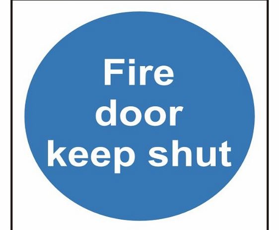 UK Fire Door Signs Door Sign Fire Door Keep Shut 100x100 Self Adhesive (Pack of 10)