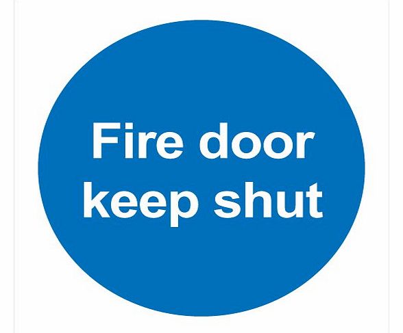 Door Sign Fire Door Keep Shut 100x100 Self Adhesive