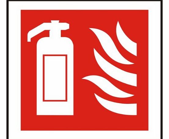 UK Fire Signs Fire Extinguisher sign (FEX-18G-RP) 100x100 Rigid Plastic FREE DELIVERY