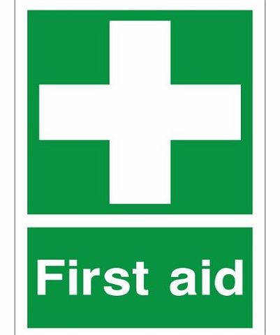 UK First Aid Signs First Aid 200x300 Self Adhesive