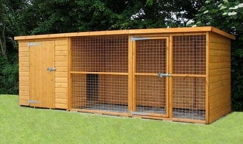 UK Kennels Sussex Dog Kennel And Run(10ft x 4ft)