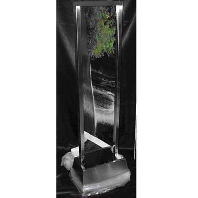 UK Water Features Estrella Large Stainless Steel Cascade Water Feature