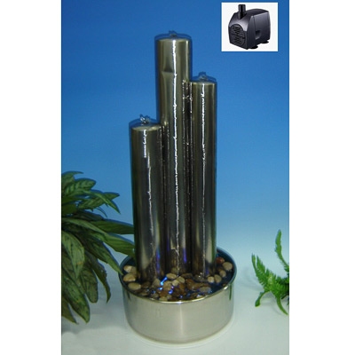 Serafin Triple Tubes and Bowl Water Feature