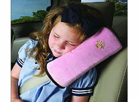 Ukamshop TM)Baby Children Safety Strap Car Seat Belts Pillow Shoulder Protection (Pink)