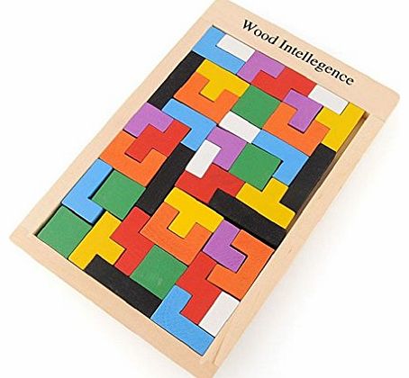 Ukamshop TM)Colorful Tangram Puzzle Tetris Game Educational Developmental Baby Toy