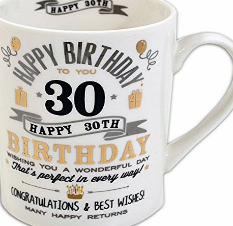 ukgiftstoreonline Signography 30th Birthday Mug Gift